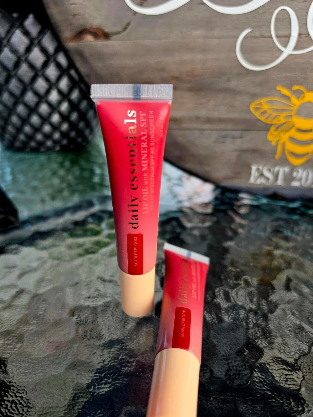 2 Bath & Body Works Scarlet Bloom Lip Oil Gloss